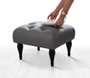 Atelier Del Sofa Puf Bohemio Floral - Gris